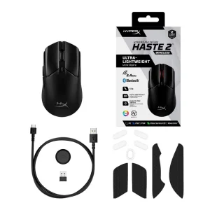 Миша HyperX Pulsefire Haste 2 WL, Black, 6N0B0AA UA