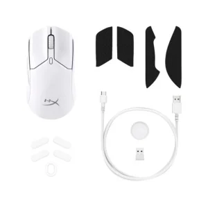 Миша HyperX Pulsefire Haste 2 mini, RGB, USB-A/WL/BT, білий, 7D389AA UA