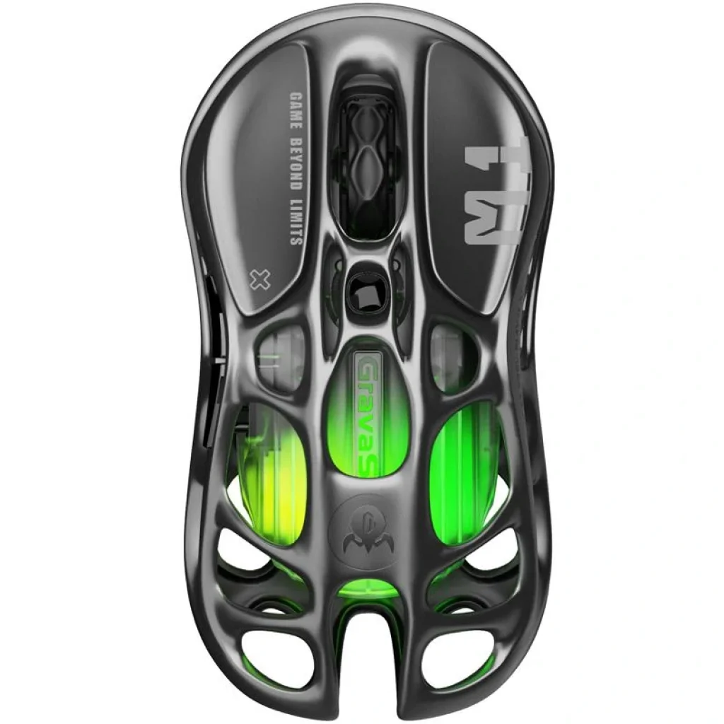 Миша GravaStar Mercury M1 Pro, magnesium alloy body, BT/WL/USB-A, RGB, Gunmetal Gray, GRAVASTARM1PRO_GRY UA