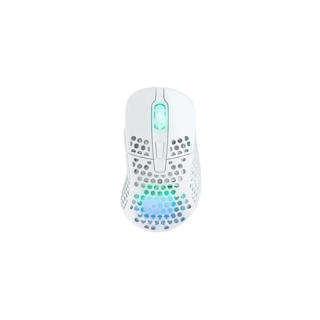 Миша Xtrfy M4, WL/USB-A, RGB, білий, M4W-RGB-WHITE UA