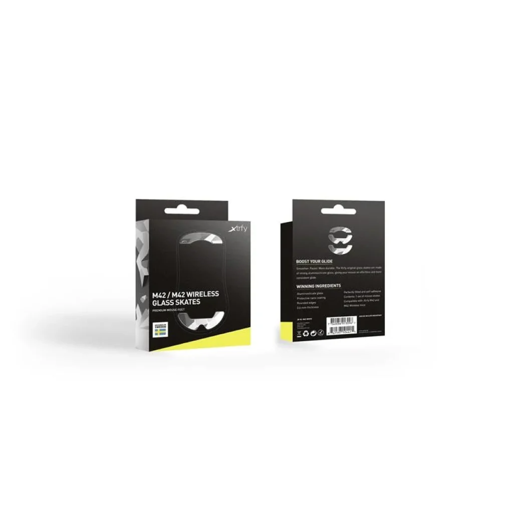 Стекляные глайди для миші Xtrfy M42/M42 WL Litus White, SK-GL-M42-WHITE UA