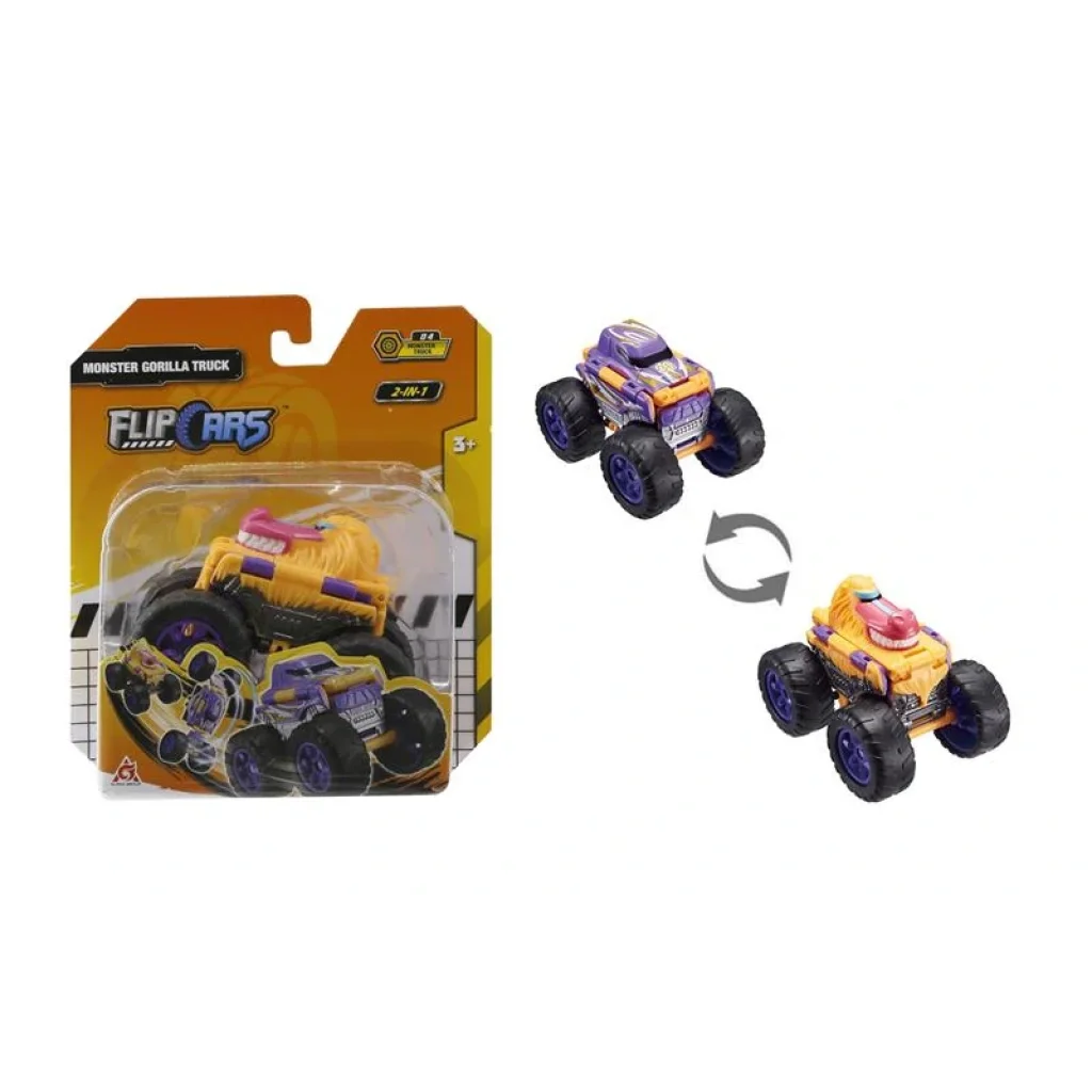 Машинка-трансформер Flip Cars 2 в 1 Монстр-трак Горила, EU463875A-04 UA