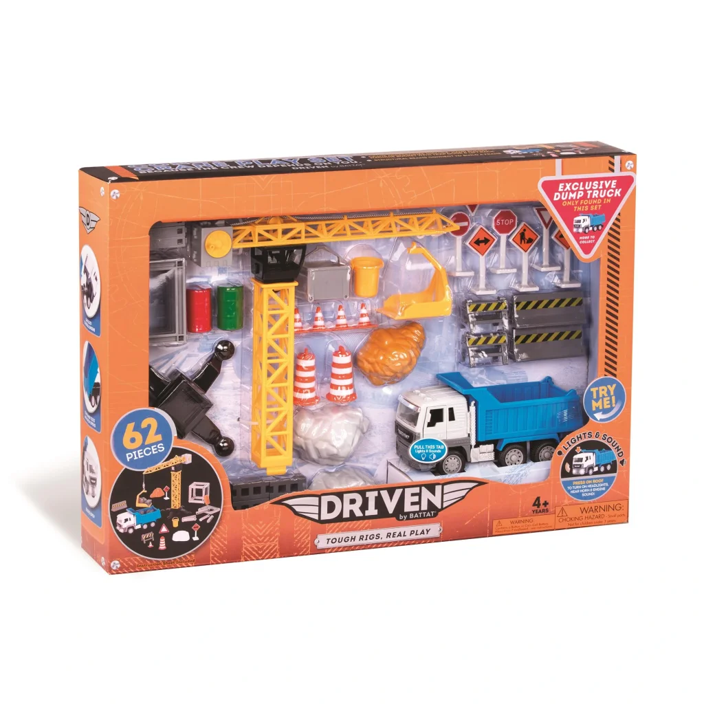 Игровой набор DRIVEN Строительный кран 62 эл. WH1022Z UA