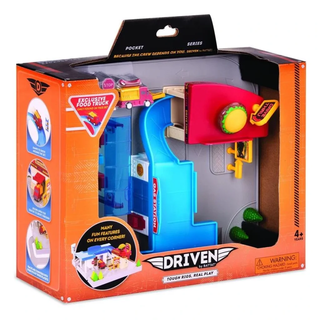 Игровой набор DRIVEN POCKET SERIES DINE & DRIVE PIT STOP WH1075Z UA