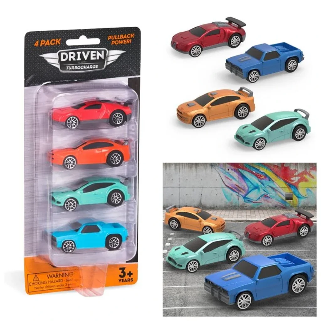 Набір машинок DRIVEN TURBOCHARGE 4 шт WH1121Z UA