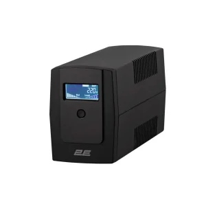 Джерело безперебійного живлення 2E DD650, 650VA/360W, LCD, USB, 2xSchuko, 2E-DD650 UA