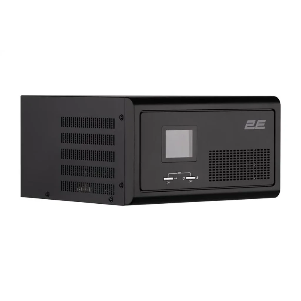 Інвертор 2E HI1000, 1000W, 12V - 230V, LCD, AVR, 2xSchuko + DC output, 2E-HI1000 UA