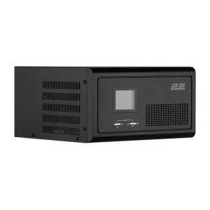 Інвертор 2E HI1000, 1000W, 12V - 230V, LCD, AVR, 2xSchuko + DC output, 2E-HI1000 UA