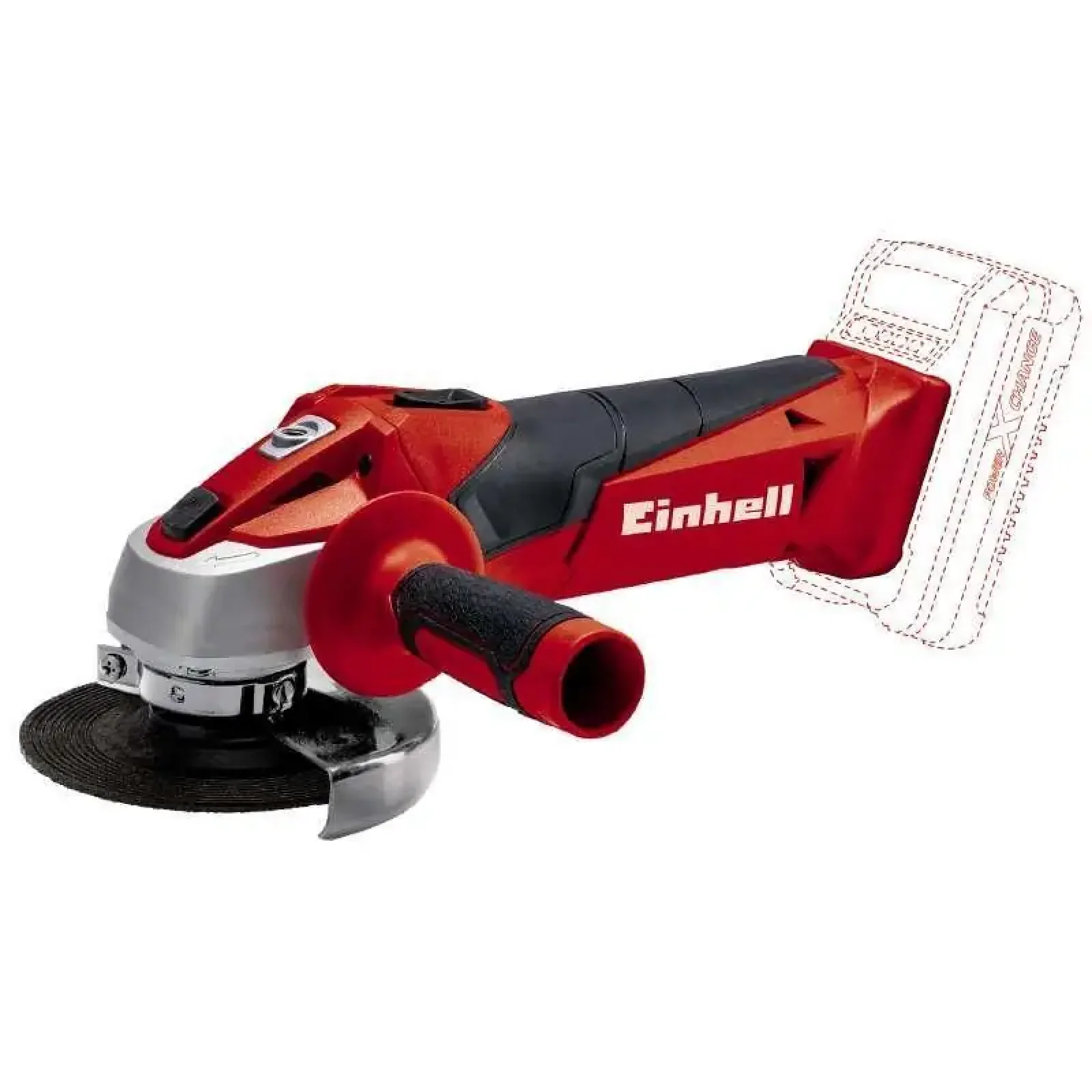 Шліфмашина кутова акумуляторна Einhell TC-AG 18/115LI-Solo 115мм 18В 8500об/хв РХС 1.21кг без АКБ та ЗП (4431130) UA