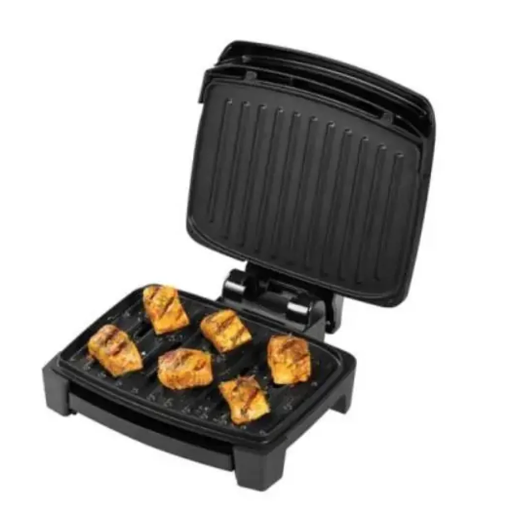 Гриль George Foreman прижимний Immersa Small, 1100Вт, темп. режимів-1, з`ємні пластини, метал, пластик, чорний (28300-56) UA