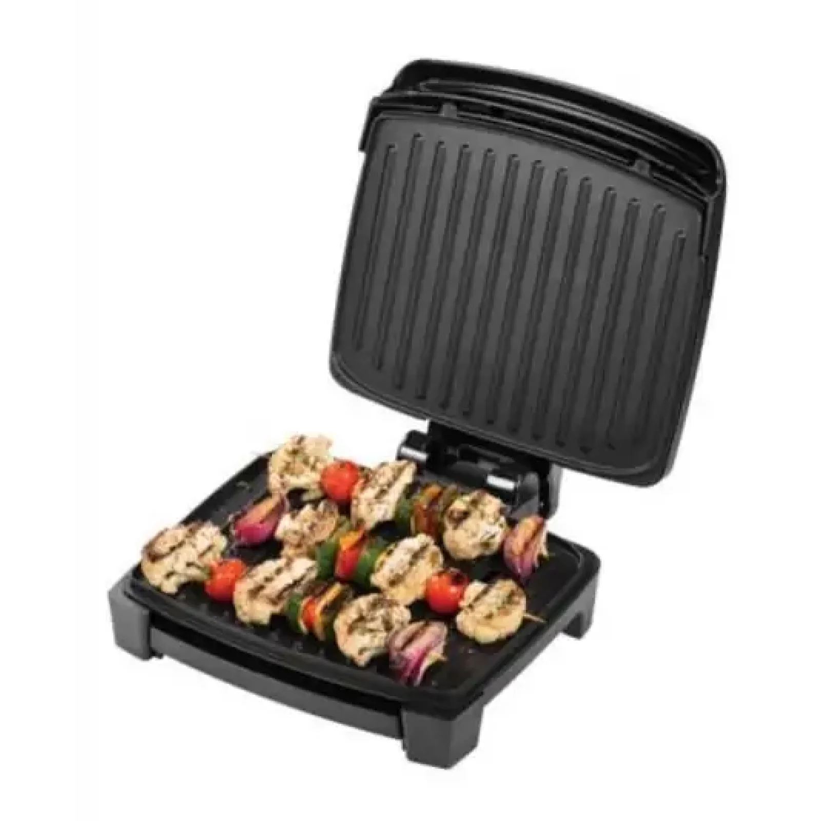 Гриль George Foreman прижимний Immersa Medium, 1300Вт, темп. режимів-1, з`ємні пластини, метал, пластик, чорний (28310-56) UA