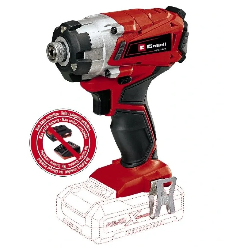 Шуруповерт ударний Einhell TE-CI 18/1 Li акум., Solo, 0-2300 об/хв, 140 Нм, 4510034 UA