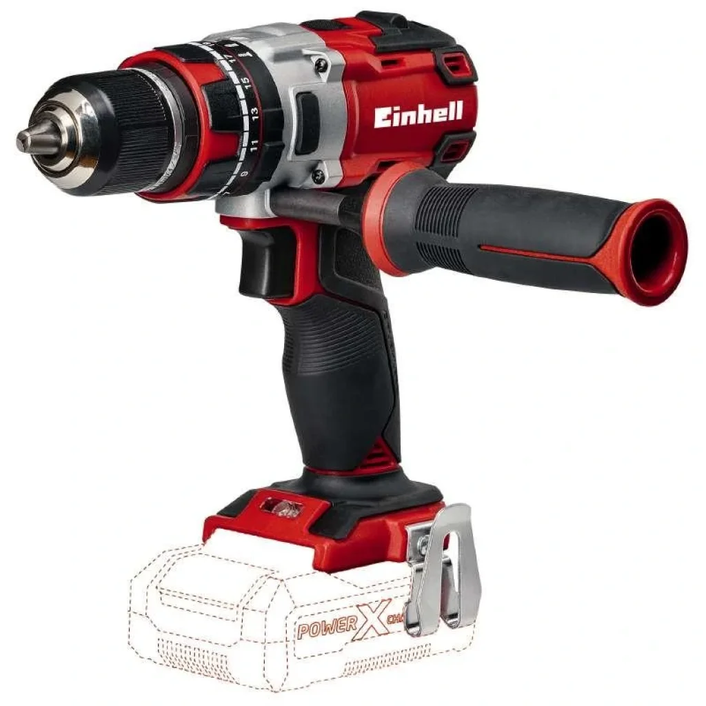 Шуруповерт-дриль ударний Einhell TE-CD 18 Li-i Brushless-Solo, PXC, акум., безщітковий, БЗП, 65Нм, 500/1800 об/хв, 1.25кг, (бе, 4513860 UA