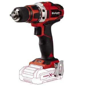 Шуруповерт-дриль Einhell TE-CD 18/40 Li-Solo, PXC, акум., БЗП, 40Нм, 400/1500 об/хв, 1.25кг, (без АКБ і ЗП), 4513925 UA