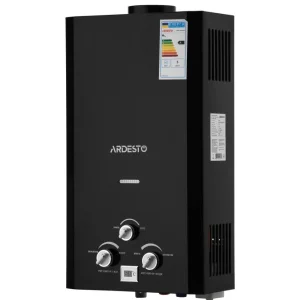 Газовая колонка Ardesto X1, 10 л/мин., 20 кВт, розжиг от батареек, дисплей, черный, TFGBH-10B-X1-BLACK UA