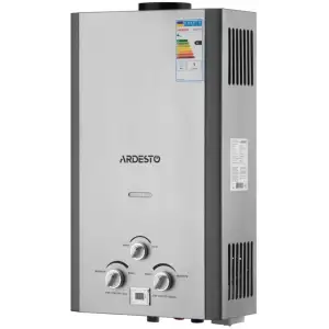 Газовая колонка Ardesto X1, 10 л/мин., 20 кВт, розжиг от батареек, дисплей, нерж. сталь, TFGBH-10B-X1-STEEL UA