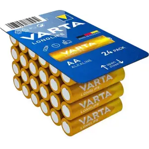 Батарейка Varta Longlife лужна AA блістер, 24 шт (04106301134) UA