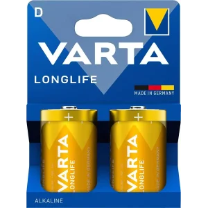 Батарейка Varta Longlife лужна D(LR20) блістер, 2 шт (04120101422) UA
