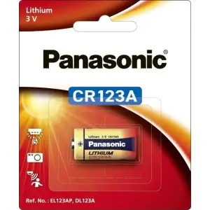 Батарейка Panasonic літієва CR123 блістер, 1 шт. (CR-123AW/1BE) UA