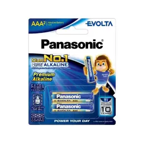 Батарейка Panasonic Evolta лужна AAA блістер, 2 шт. (LR03EG/2B) UA