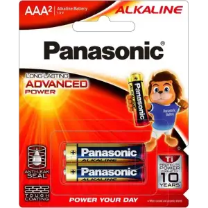 Батарейка Panasonic Alkaline Power лужна AAA блістер, 2 шт. (LR03T/2B) UA