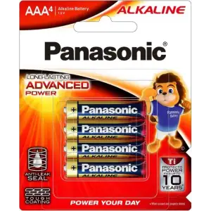 Батарейка Panasonic Alkaline Power лужна AAA блістер, 4 шт. (LR03T/4B) UA