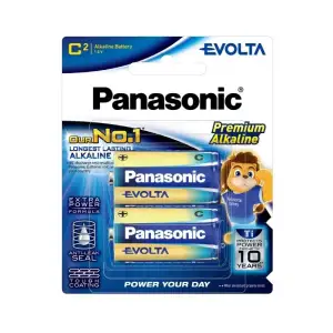 Батарейка Panasonic Evolta лужна C(LR14) блістер, 2 шт. (LR14EG/2B) UA