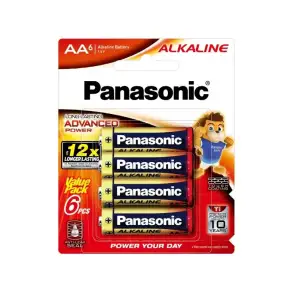 Батарейка Panasonic Alkaline Power лужна AA блістер, 6 шт. (LR6T/6BA) UA