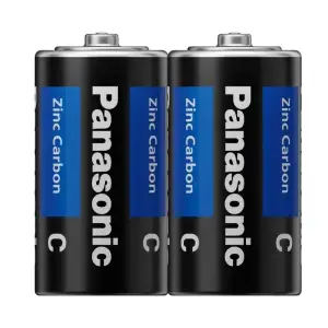 Батарейка Panasonic General Purpose вугільно-цинкова C(R14) плівка, 2 шт. (R14UPT/2S) UA