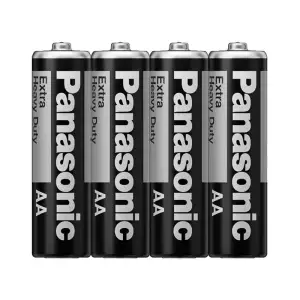 Батарейка Panasonic Extra Heavy Duty вугільно-цинкова AA(R6) плівка, 4 шт. (R6NPT/4S) UA