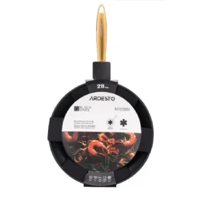 Сковорода Ardesto Black Mars Sparkle, 28см, алюміній, чорний (AR1928BM) UA