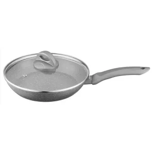 Сковорода з кришкою Ardesto Gemini Gourmet Vasto, 28см, алюміній, сірий (AR1928GSL) UA