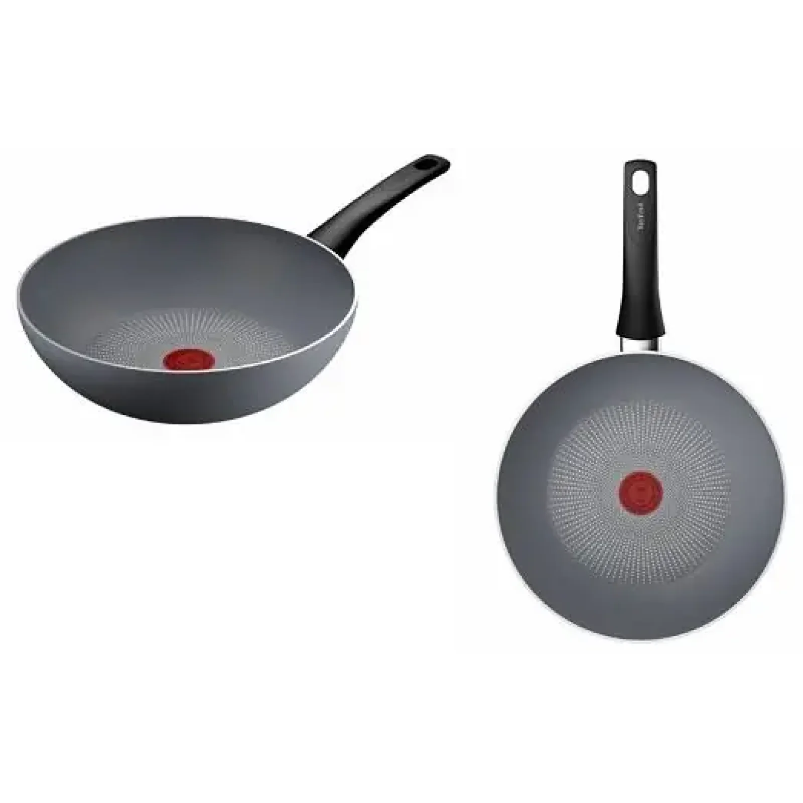 Сковорода ВОК Tefal Halo, 28см, алюміній, бакеліт, сірий (C3121953) UA