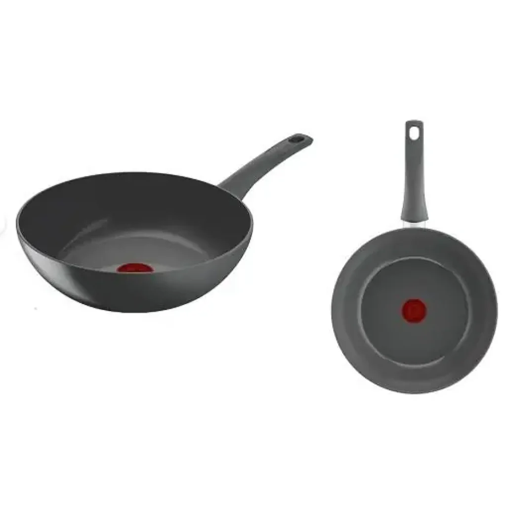 Сковорода ВОК Tefal Renewal, 28см, алюміній, бпкеліт, сірий (C4261943) UA