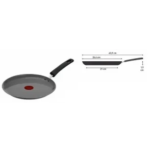 Сковорода для млинців Tefal Renewal, 25см, алюміній, бакеліт, сірий (C4283873) UA