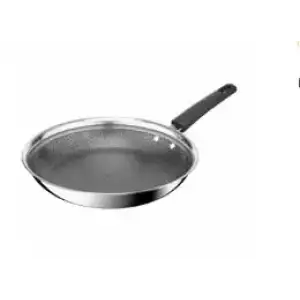 Сковорода Tefal Emotion+ Power, 28см, нержавіюча сталь, серцевина-алюміній, хромована сталь, бакеліт (E3410655) UA