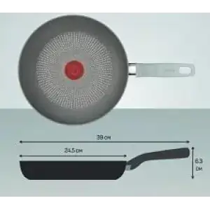 Сковорода Tefal Halo EUCALYPTUS, 24см, алюміній, бакеліт, сірий (G0160402) UA