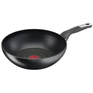 Сковорода ВОК Tefal Unlimited, 28см, алюміній, чорний (G2551972) UA