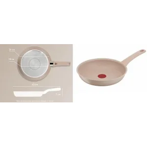 Сковорода Tefal Deligh, 24см, алюміній, бакеліт, бежевий (G2930402) UA