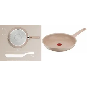 Сковорода Tefal Deligh, 28см, алюміній, бакеліт, бежевий (G2930602) UA