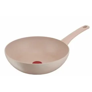 Сковорода ВОК Tefal Delight,28см, алюміній, бакеліт, бежевий (G2931902) UA