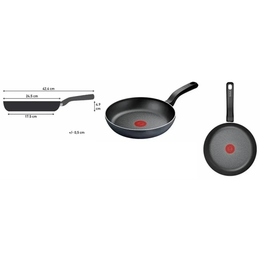 Сковорода Tefal So' Light, 24см, алюміній, бакеліт чорний (H0560442) UA