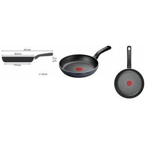 Сковорода Tefal So' Light, 24см, алюміній, бакеліт чорний (H0560442) UA