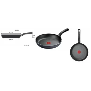 Сковорода Tefal So' Light, 26см, алюміній, бакеліт, чорний (H0560542) UA