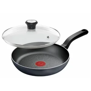 Сковорода з кришкою Tefal So' Light, 26см, алюміній, бакеліт, скло, чорний (H0560542_SET) UA