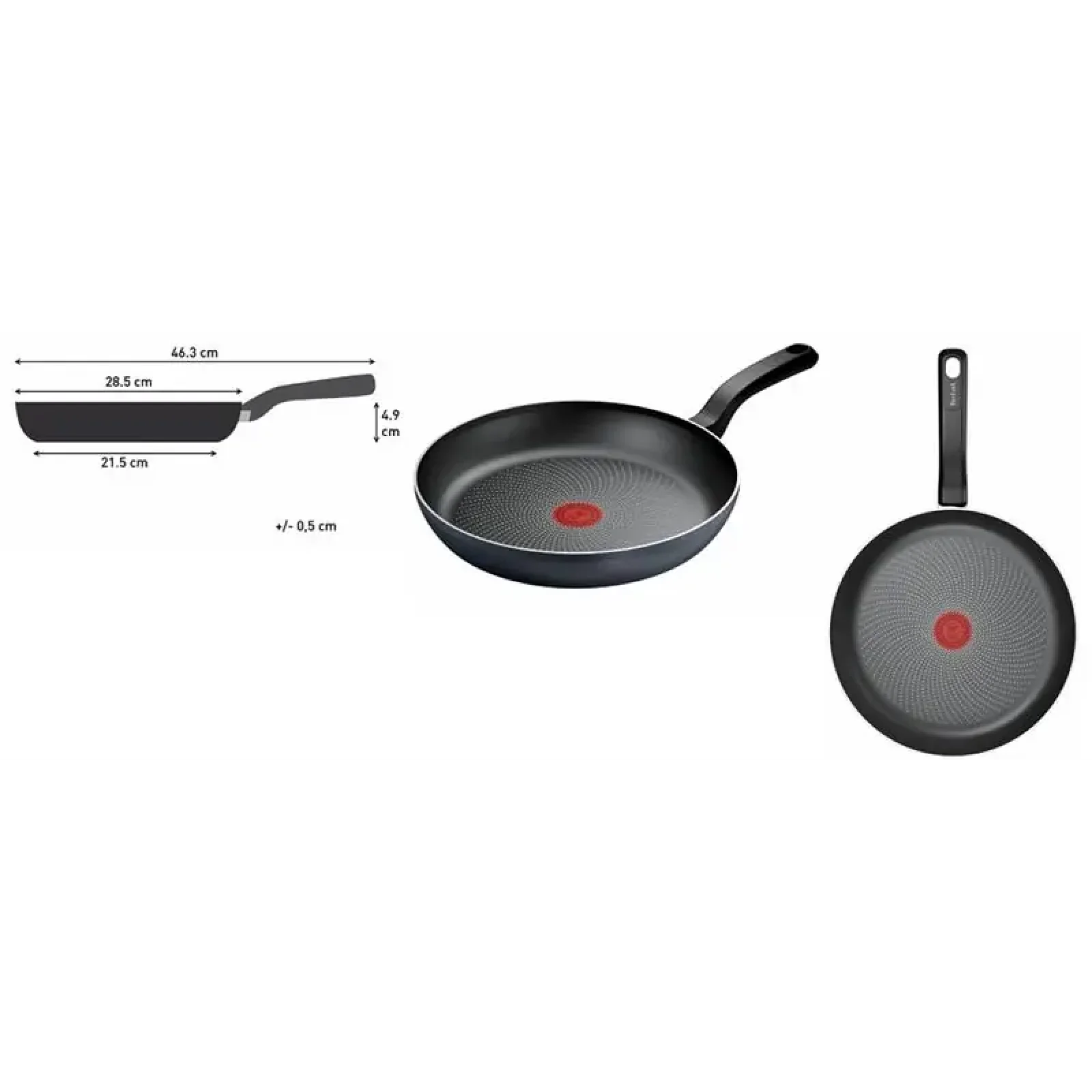 Сковорода Tefal So' Light, 28см, алюміній, бакеліт, чорний (H0560642) UA