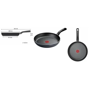 Сковорода Tefal So' Light, 28см, алюміній, бакеліт, чорний (H0560642) UA