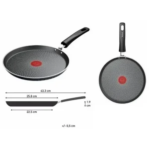 Сковорода для млинців Tefal So' Light, 25см, алюміній, бакеліт, чорний (H0563842) UA