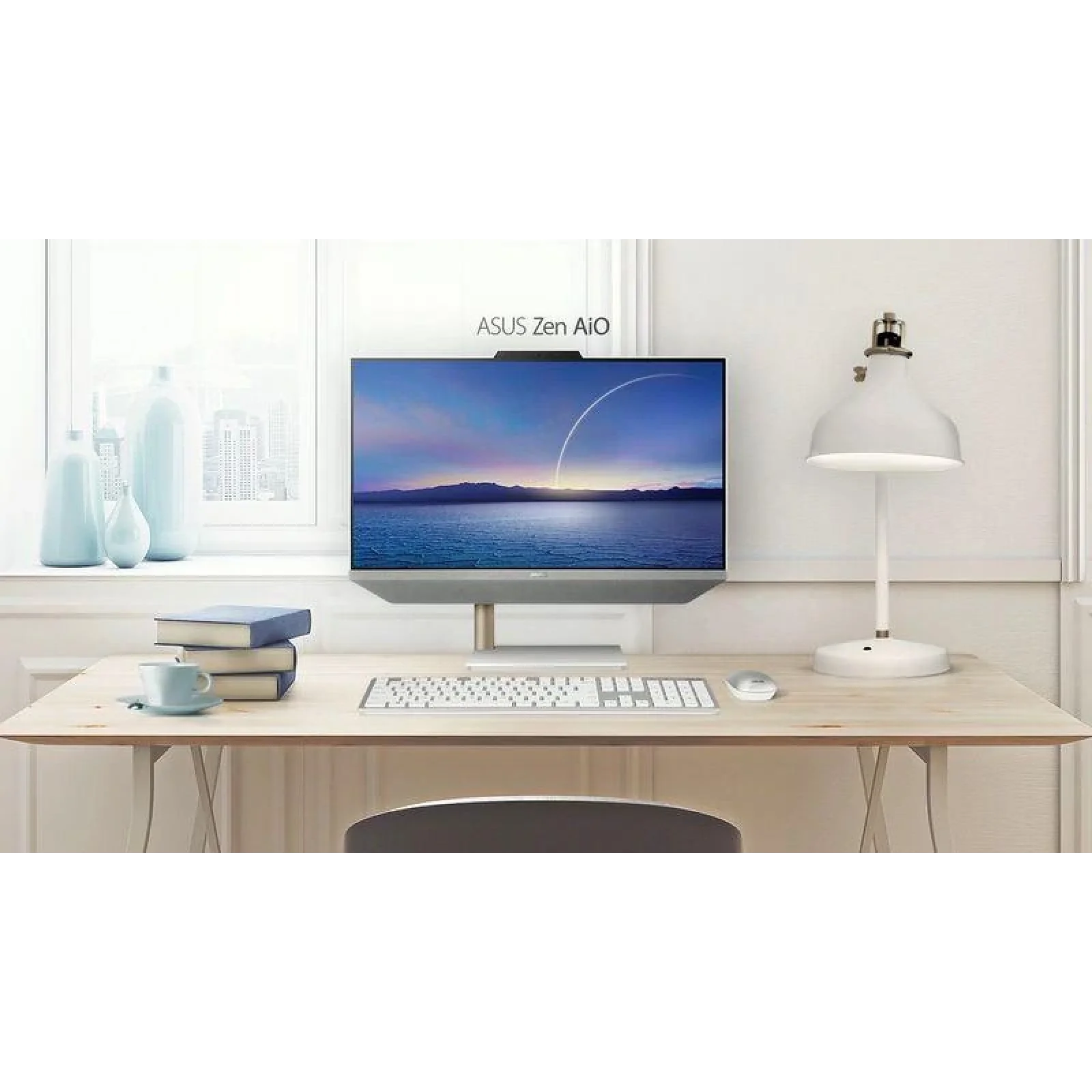 Моноблок ASUS A5401WRAK-WA006M 23.8FHD/Intel i5-10500T/8/256F/int/kbm/NoOS/White, 90PT0313-M02430 UA