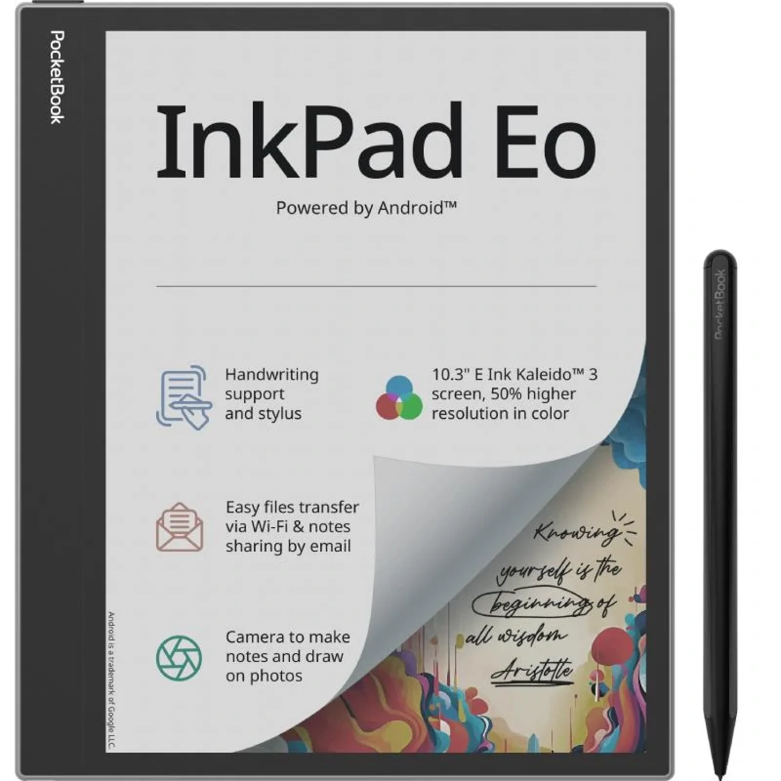 Електронна книга PocketBook 1042 InkPad Eo, Mist Grey, PB1042-M-CIS UA